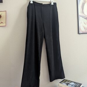 Max Mara black wide leg trousers